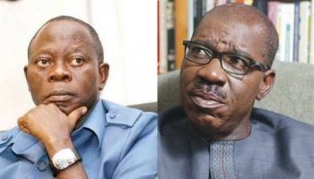 Obaseki open up to  Oshiomhole in Auchi, says no personal grudge with ex-APC chair