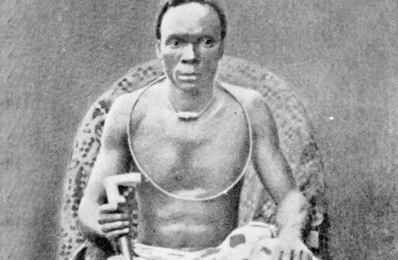 Nana Olomu in exile, Accra, Ghana, 1894