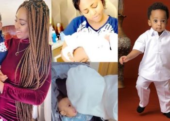 Nollywood actress, Regina Daniels is celebrating her son, Munir Nwoko as he clocks one today, Tuesday, June 29th.