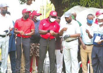 Alaghodaro 2021: Obaseki, Shaibu tee-off Governor’s Cup Golf tourney