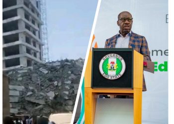 Ikoyi building collapse: Obaseki commiserates with Sanwo-Olu, victims’ families