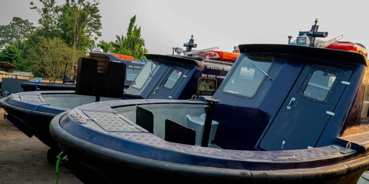 Edo boosts security on waterways with eight new gun, speedboats