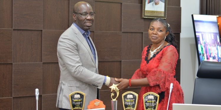 Obaseki gifts house, N1m to outstanding Edo teacher