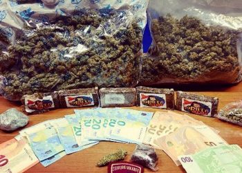 A 30-year-old Italian arrested in torino for illegal possession of Drug