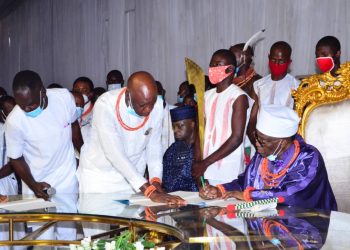 Benin Monarch Receives Deed of Transfer of Returned Artifacts As he marks 5th Coronation Anniversary