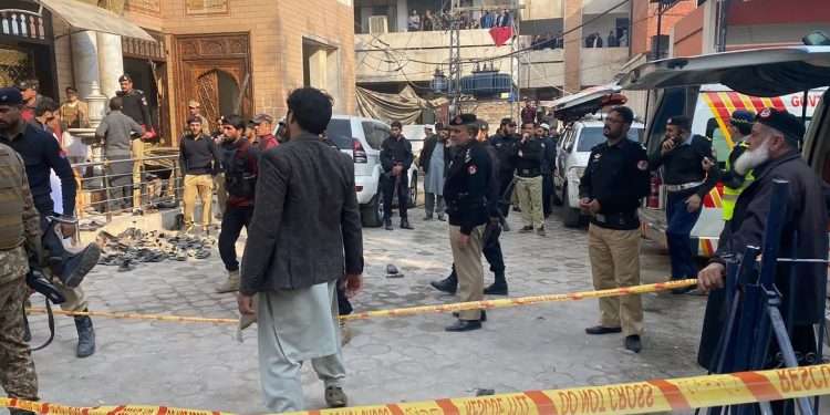 At least 32 dead in Peshawar mosque bombing in Pakistan.