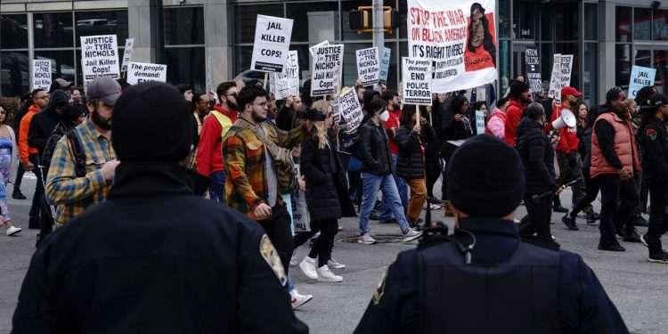 After Tyre Nichols’ death, protesters around the United States have condemned police violence.