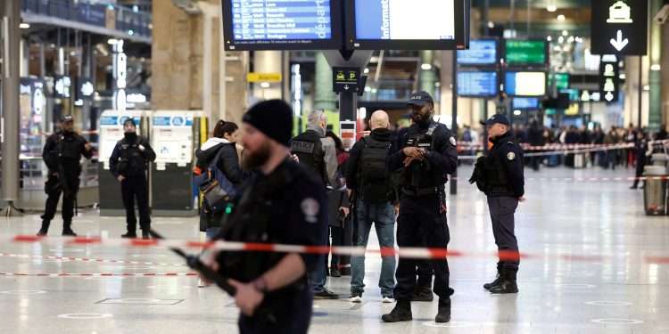Six people are injured after a man opened fire in Paris’s Gare du Nord.