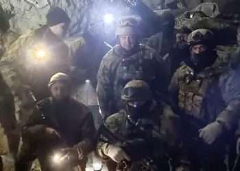 Wagner group leader Yevgeniy Prigozhin said the Ukrainians were surrounded downtown.