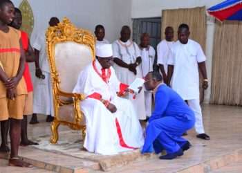 Benin monarch consoles families of train station attack, slain Cop