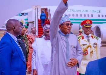 Buhari has arrived back in Abuja from Addis Ababa.