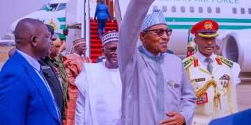 Buhari has arrived back in Abuja from Addis Ababa.