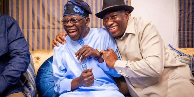 Photos Show Former Ghanaian President Mahama and Jonathan At Tinubu’s Residence