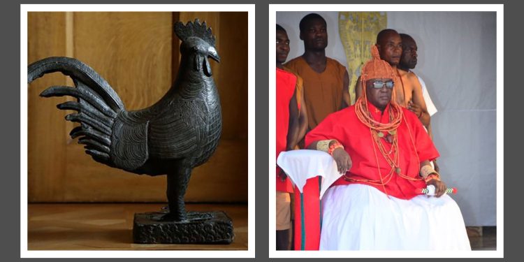 The Oba oversees all institutions storing or exhibiting treasures seized by a British military expedition in 1897 and restored to the nation.
