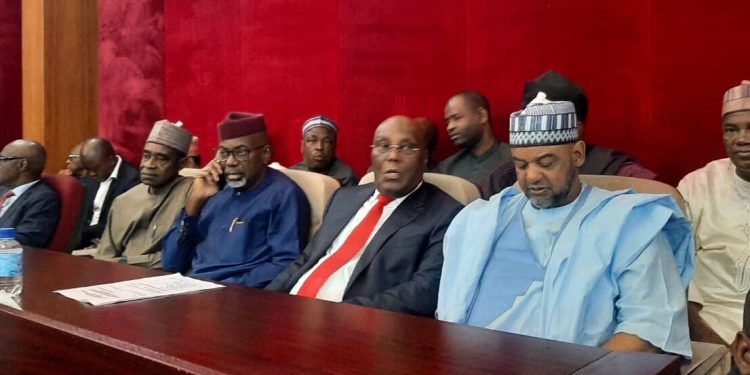 Mr. Atiku has made his initial appearance at the Presidential Election Petition Court.