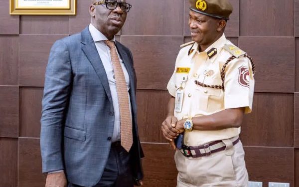 Edo State Governor, Obaseki, plans to link the Edo Immigration Office to Ossiomo Power and has welcomed the new immigration boss, Waziri.