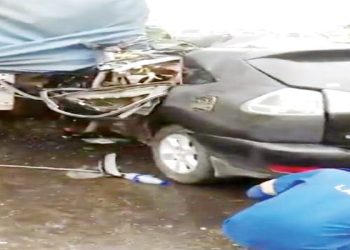 Driver hospitalized on June 29, 2023, seven escape fatal crash in Lagos.