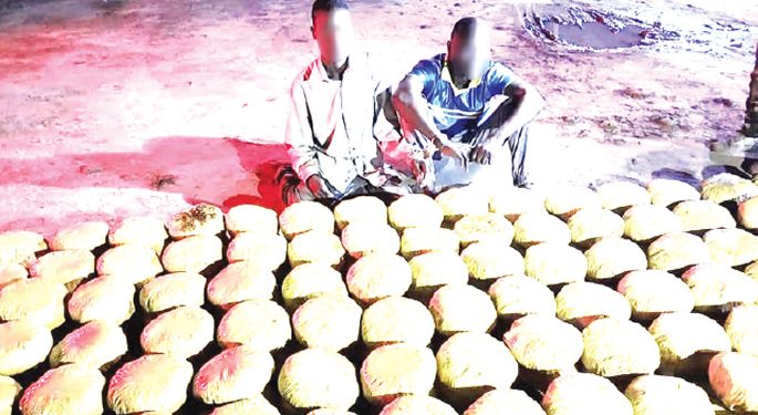 Soldiers capture Beninese, another with load of weed