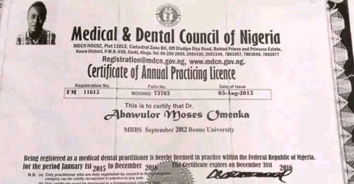 Security catch Fake doctor for Covenant University during job interview.