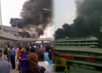 Fire guts Murtala Mohammed International Airport, Lagos