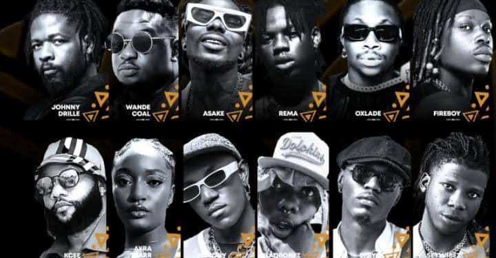 Awardees from the 16th Headies Award 2023