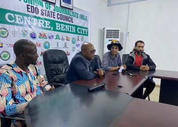 Tourists from Tunisia visits Nigeria on a bicycle