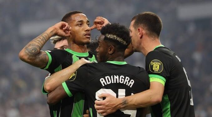 Brighton recovers from, an almost, two-goal loss to Marseille, thanks to Joao Pedro penalty