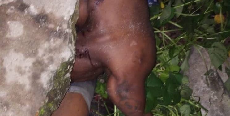 The man was found dead in an abandoned single-storey building in Rivers