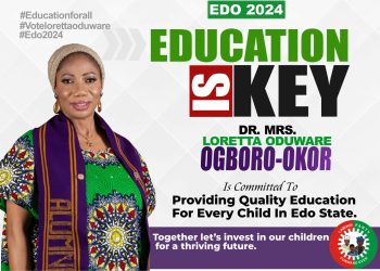 "Dr. Loretta Oduware's Edo 2024 Campaign Pledges Quality Education for Every Child"