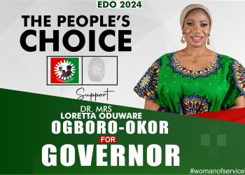 Title: EDO 2024 - The People's Choice for Governor: Dr. Mrs. Loretta Oduware