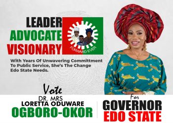 "Visionary Advocate with Years of Public Service Commitment: A Catalyst for Change in Edo State"