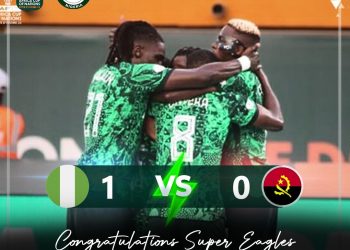 Gov Obaseki celebrates Super Eagles performance against Angola