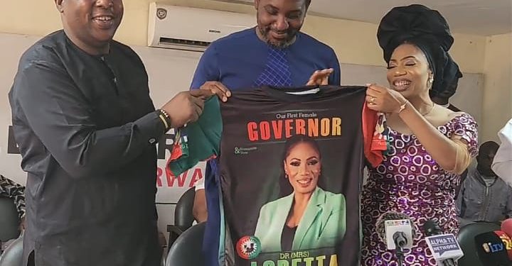 Labour party Tshirt: Dr. Loretta Oduware Ogboro-Okor first female nominee