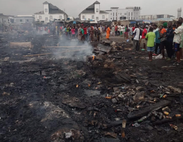 Camp Gas Triggered Lekki Makeshift Structures’ Fire’ | Obaland Magazine