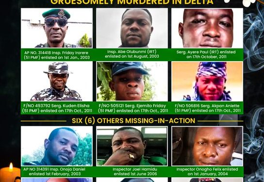 Grieving families, friends demand justice for slain Delta cops