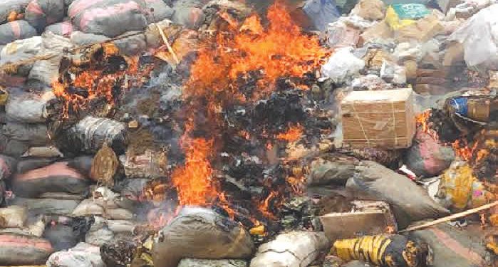 Agency (NDLEA) has destroyed a total of 304,436kg kilograms