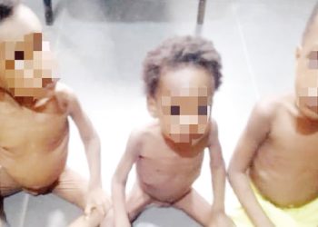 Police hold grandma for locking up three infants
