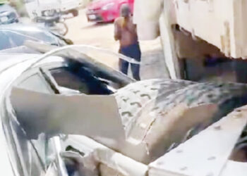 Panic as truck rams into Anambra residential building