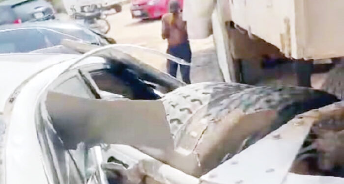 Panic as truck rams into Anambra residential building