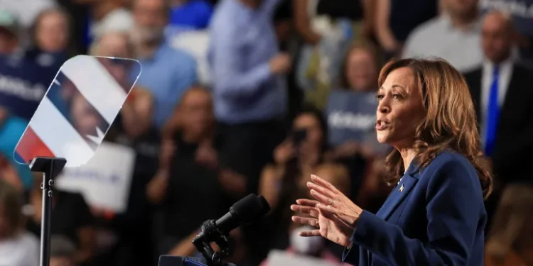 Harris slams Trump in first US presidential campaign rally
