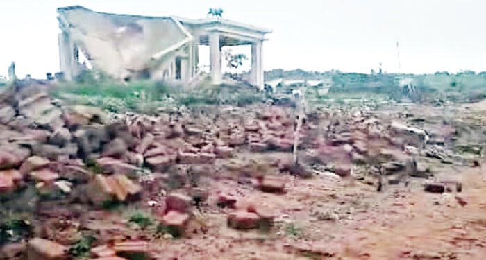 Policemen allegedly lead land grabbers to demolish property in Delta