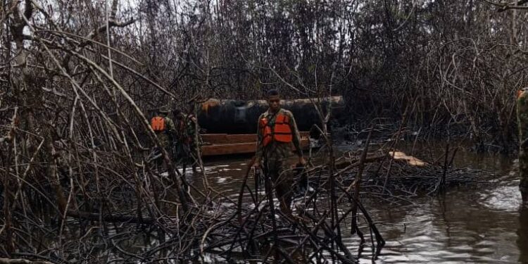 Nigerian Army Dismantles Illegal Oil Refining Operations in Rivers and Bayelsa