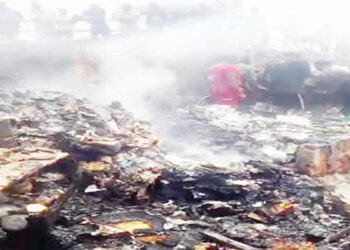 Midnight Blaze Destroys Shops at Anambra Market