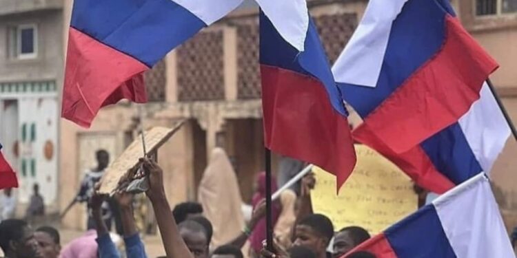 Investigations Underway as Nigerian Politicians Linked to Protests Waving Russian Flags
