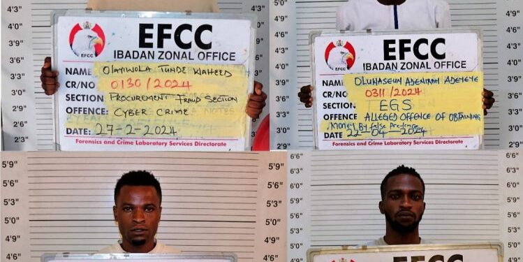 Court Sentences 39 Suspected Internet Fraudsters in Oyo State