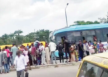 BRT Bus Driver Flees After Hitting Air Force Officer in Lagos