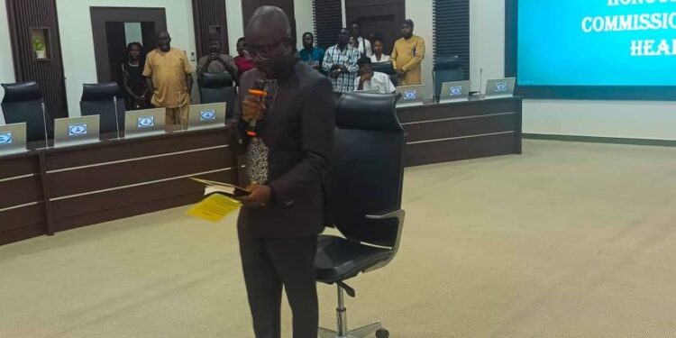 Governor Okpebholo swears – in Adams Oshiomhole as Commissioner for Health