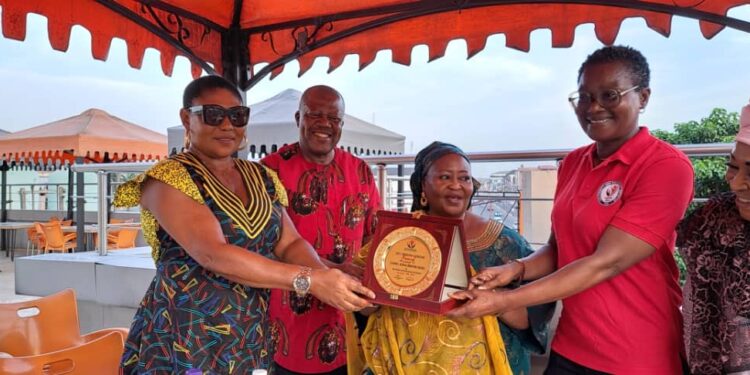Aisha Ibrahim, NAWOJ National Chairperson Receives Distinguished Persons Honourary Award