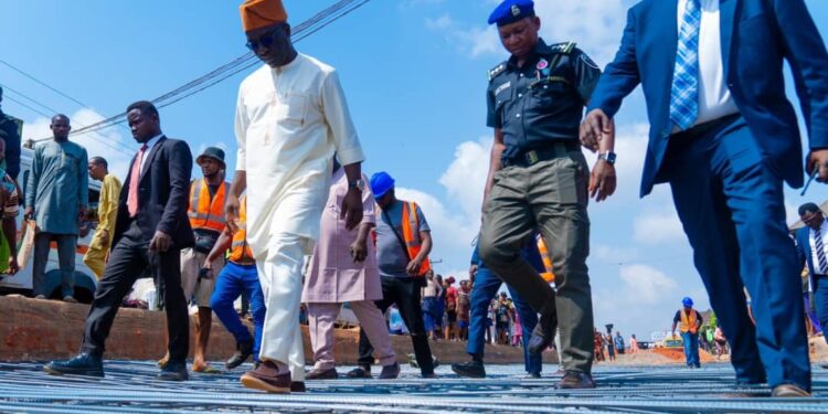 Edo state: Gov Okpebholo inspects 7.2km Temboga road in Benin