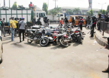 Lagos Task Force Intensifies Crackdown on Illegal Motorcycles: 128 Bikes Impounded